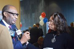 Dr. Jerry Young, NBC President speaks with WLBT-TV Correspondent, Roslyn Anderson