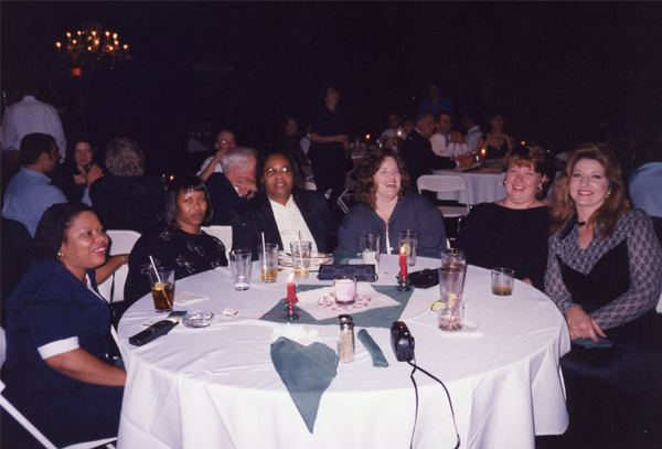 Celebrating Christmas in 1998.