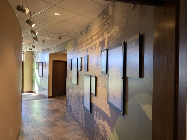 Hallway at branch in Sunnyside, WA.