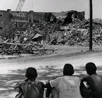 Second Ward High School demolition.
