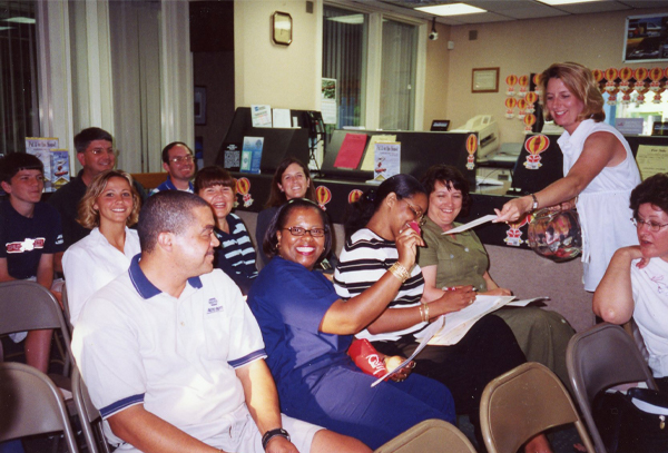 Scene from an annual meeting in 2002.
