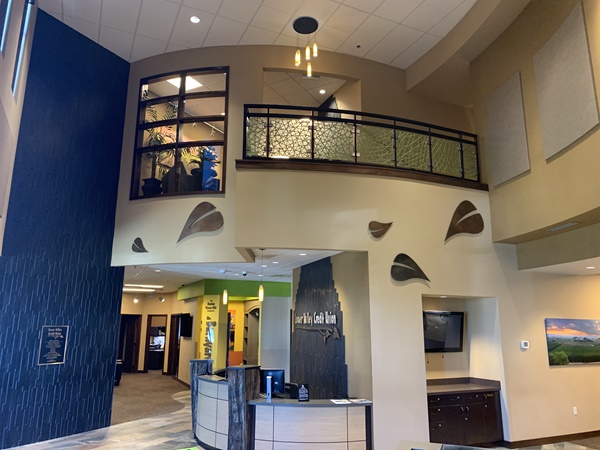 Lobby of branch in Sunnyside, WA.