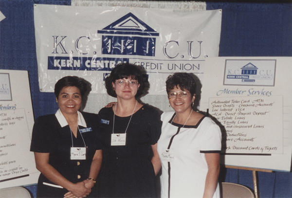 Staff at a community event.