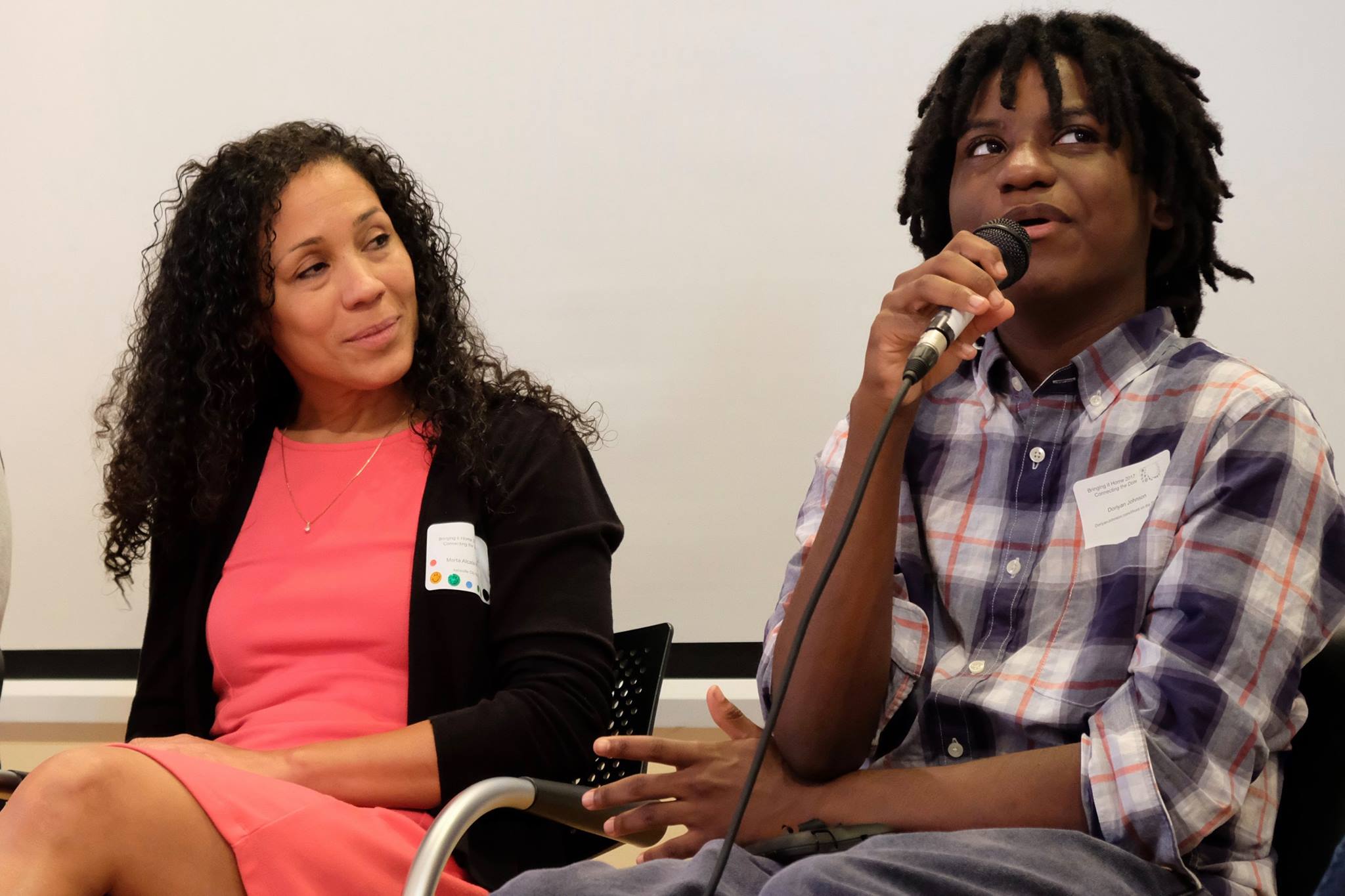 A moment on the panel entitled 'Our Youth, Our Future