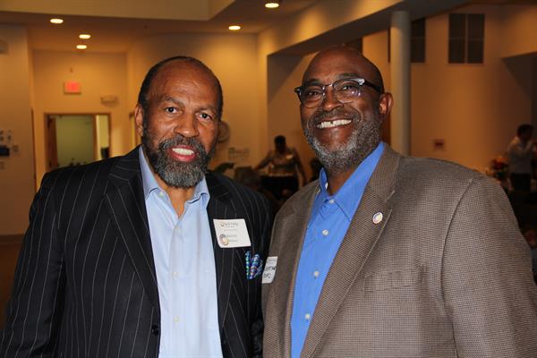 Self-Help Credit Union members at the annual meeting Self-Help members Kennis Wilkins and Elbert Avery attended the annual meeting on Wednesday