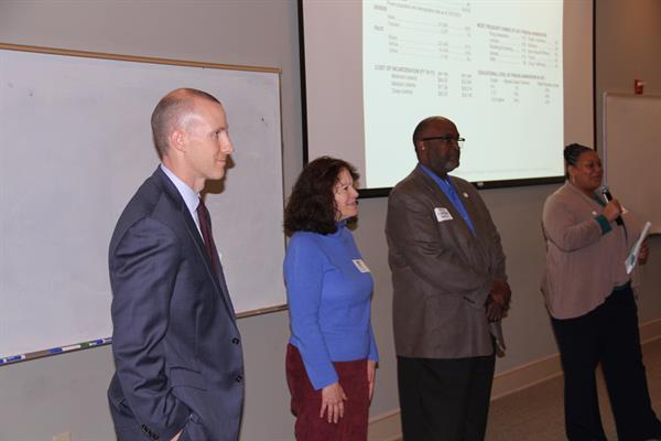 Newly elected board members Edward Byron, Laura Jackson and Elbert Avery were elected to the Self-Help Credit Union Board at the annual meeting.