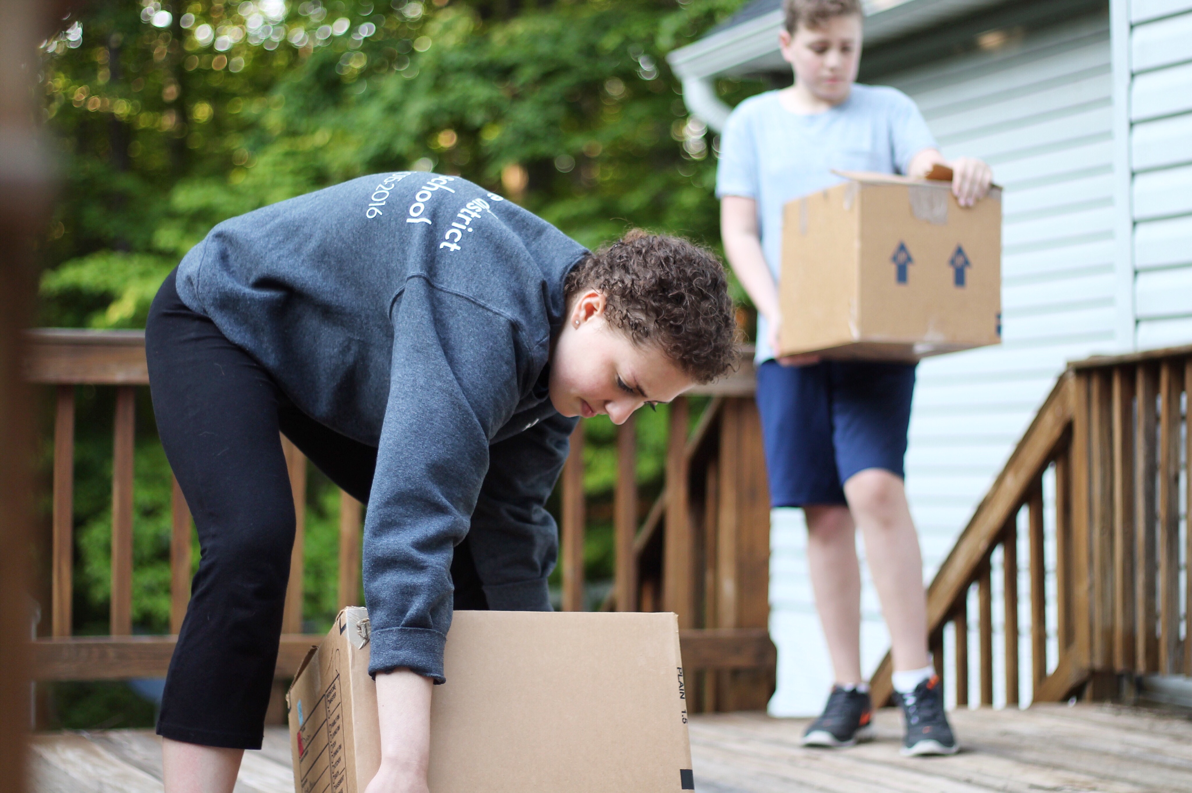 people moving into their new home