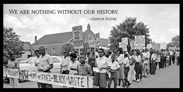 northside-ffm-panel-min A scene from one panel on the Freedom Fighters Monument to be dedicated at the Northside Festival on April 29, 2017.
