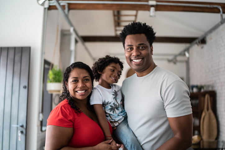 smiling-family-at-home
