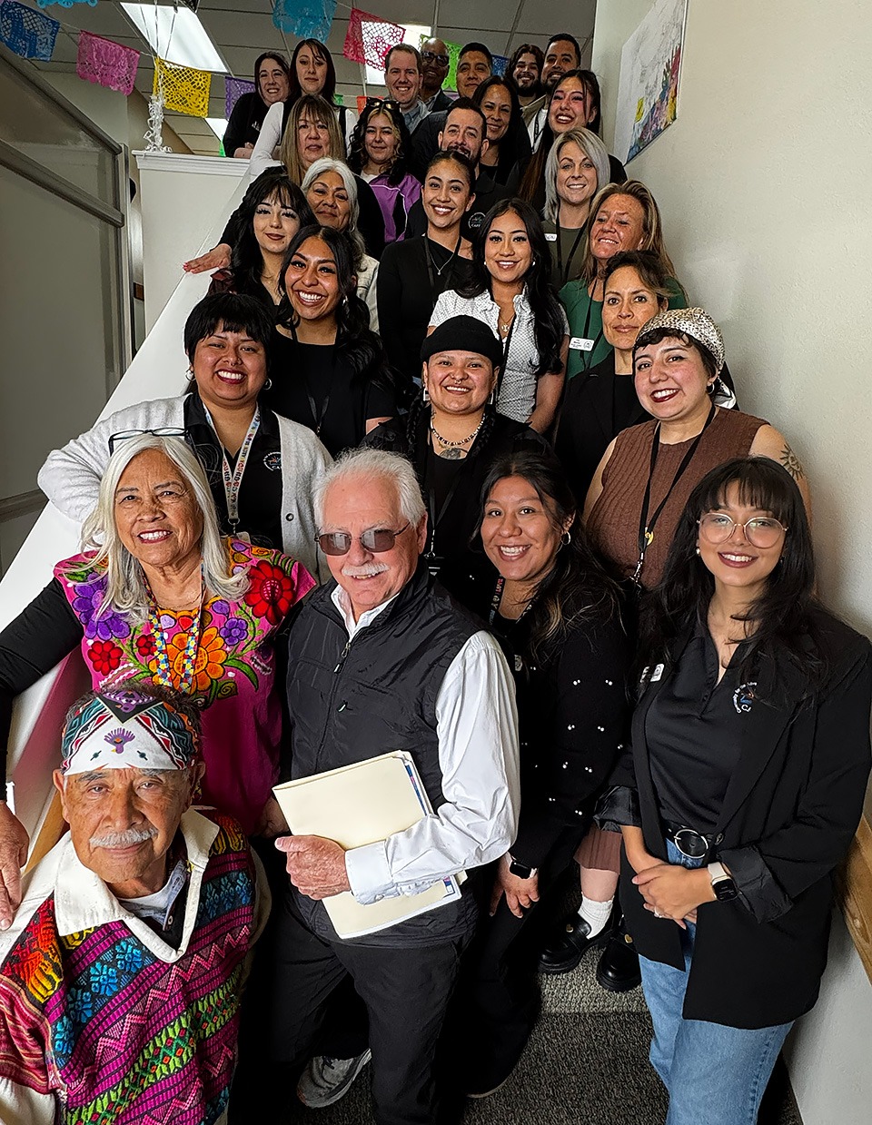 Local residents, stakeholders and allies join Jorge and Alma as they celebrate their new facility.