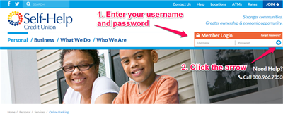 How to Log Into Online Banking - Go to the Top Right of the Screen