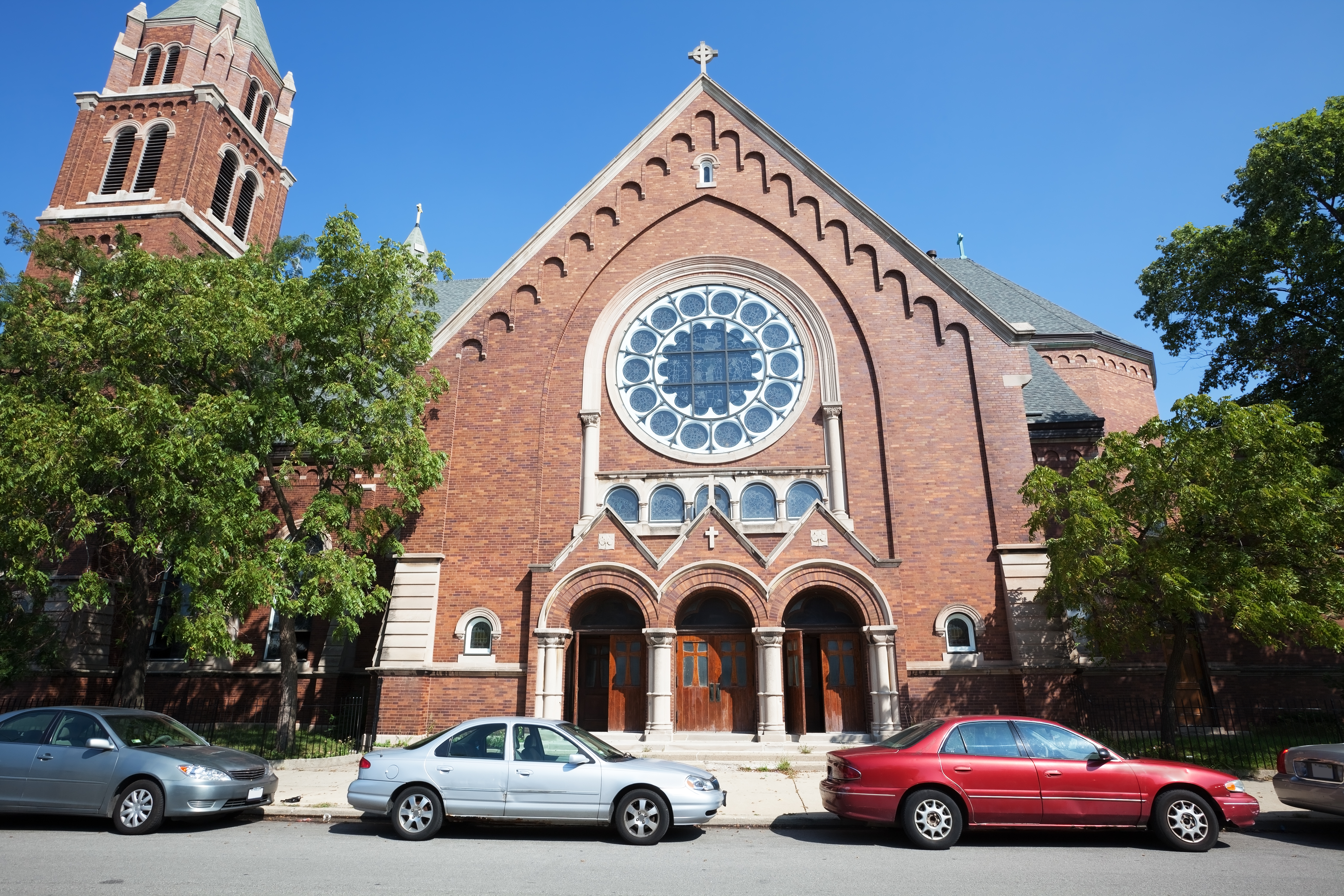 front of church
