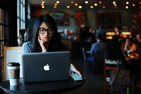 person using a computer