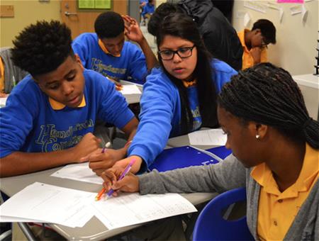 Students at Henderson Collegiate charter school