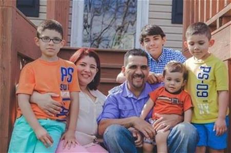 home loan borrowers on porch