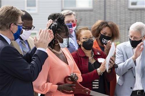 Willard Street ribbon cutting