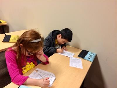 Kumon-2 Kumon students at work