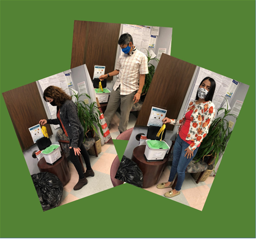 MelissaEarthDayimage Self-Help Modesto staff composting