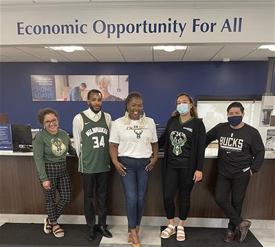 Milwaukee Staff Bucks Milwaukee Southgate branch