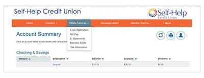 Online Service Dropdown - New Online Banking-600