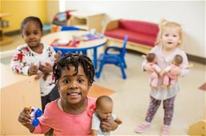 Children at Reedy Fork child care center in Greensboro, NC