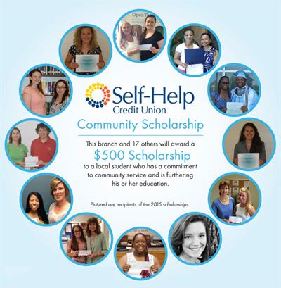 Self-Help Credit Union Offers 2016 Community Scholarships Community Scholarships