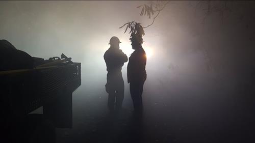 Volunteer Fireman Randy M Two volunteer fire fighters in western NC, Nov. 2016