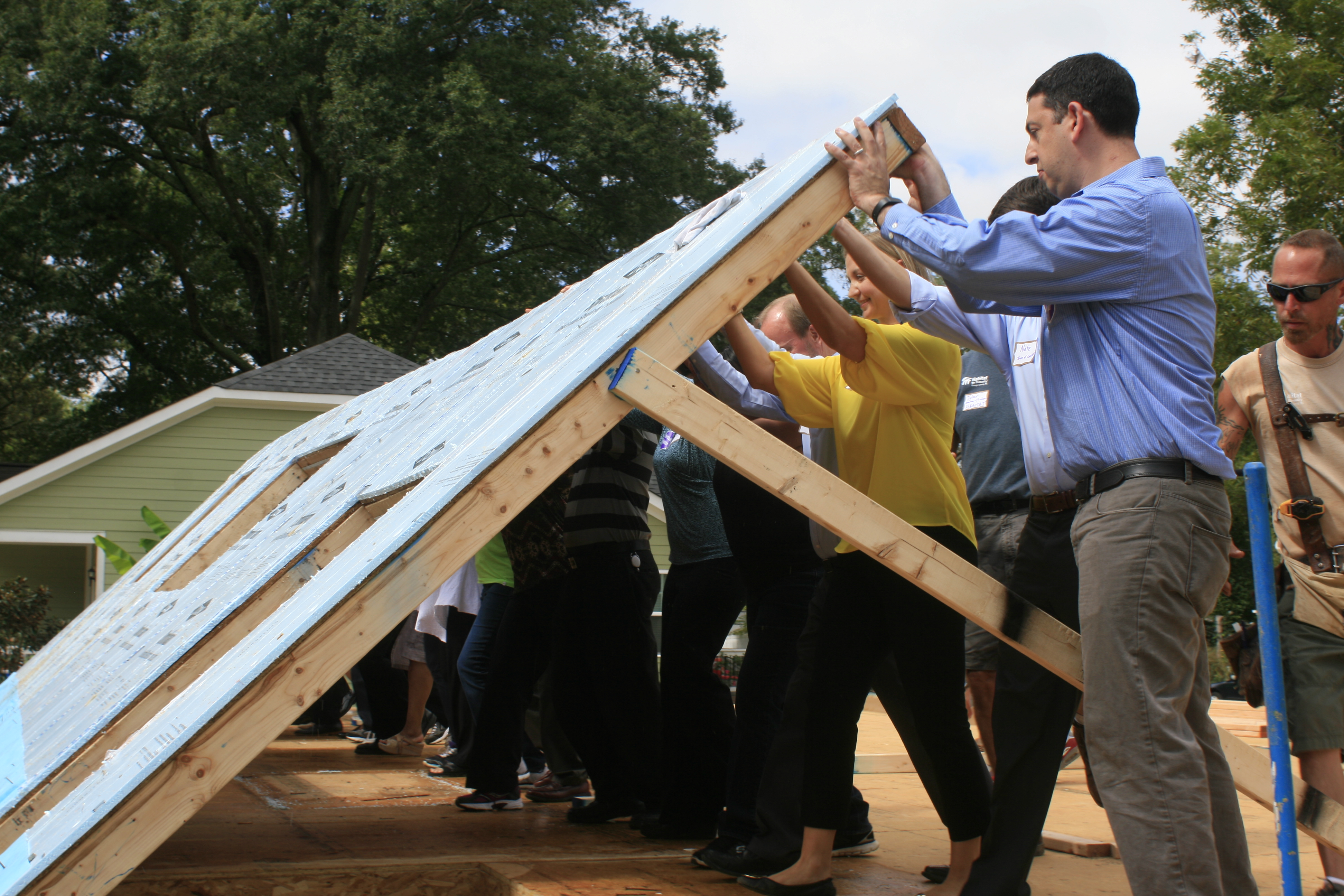Wall Raising at NNI Celebration