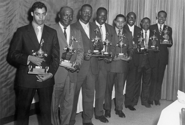 Braxton (far left) DuPont Stone Rollers Bowling League
