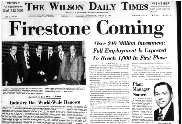 Firestone News Firestone Coming 1974