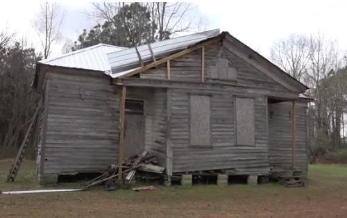 Rosenwald schoolhouse, first home of St. Luke Credit Union  beginning in 1944.